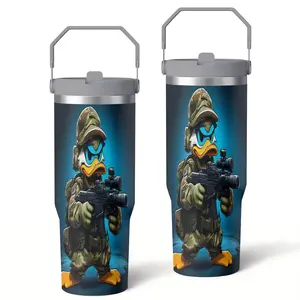 Portable 30oz Stainless Steel Vacuum Insulated Travel Mug with Lid, Perfect Valentine's Day Gift, Christmas Gift, Halloween Gift