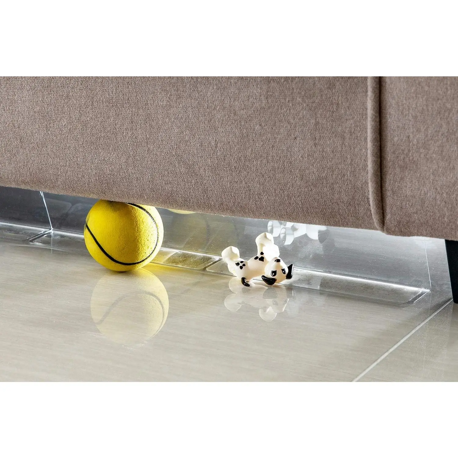 Clear  Blockers for Furniture - Stop Things from Going Under Couch Sofa Bed and Other Furniture - Suit for Hard Surface Floors Only