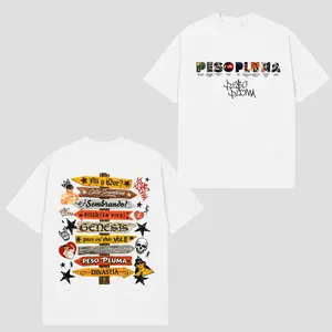 Peso Albums Timeline Graphic T-Shirt – Latin Music Artist Discography Streetwear Design 2-Sided Tee for Fans, Concert & Festival Outfit