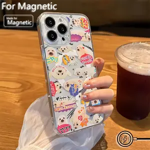 Phone Case - Cute Seal Creative Pattern Phone Case Compatible with iPhone 17 E Air Pro ProMax iPhone16 15 14 Plus 13 12 11 X XS XR, Featuring a Transparent Magnetic Shockproof Soft TPU Back Cover