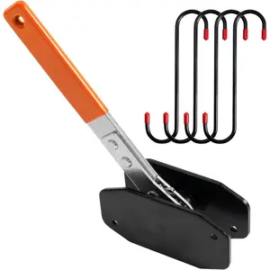 4-in-1 Brake Caliper Tool Kit |   360 °   Ratcheting Caliper Piston Compressor |   Carbon Steel Brake Repair Tool with 4 Heavy-Duty Hooks |   Universal Disc Brake Installation Press for Car/Motorcycle