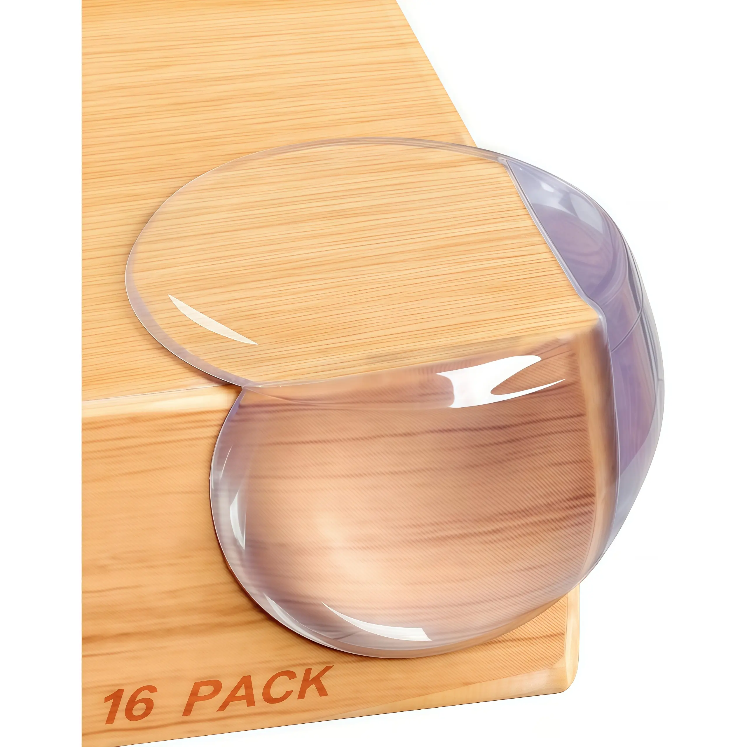 16pcs transparent anti-collision corner, children's furniture anti-collision corner protector, invisible table corner anti-collision pad, coffee table cabinet right angle protective cover, baby safety anti-collision corner protector