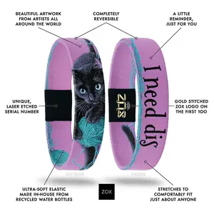 Cat Bracelet NFC Daily Inspirational Affirmation Bracelet for Women & Men, New Message Every Tap, Choose Your Topic, Waterproof Reversible Recycled