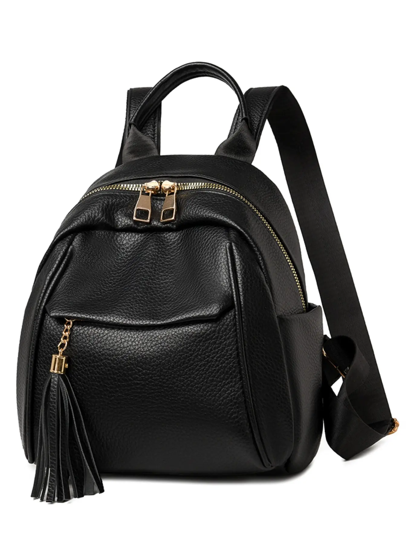Women's Large Capacity PU Backpack, Zipper Backpack, Casual Lightweight Small Shoulder Bag, Fashionable Korean Style Travel Bag, Travel Backpacks, New Trendy Cross-Border Backpack, Backpack For Travel, Lightweight Casual Daypack