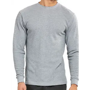 MEN'S COMFY WAFFLE MEDIUM WARMTH THERMAL LONG SLEEVES WITH CUFF