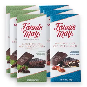 Fannie May Dark Chocolate Premium Bars - 6 Bars