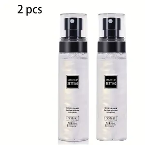 Set of 2 Setting Sprays, Star Flash Quicksand Setting Spray, Provides Long-Lasting Oil Control, Is Waterproof And Sweat-Resistant, Ideal for Natural Makeup That Stays Put, Perfect for Daily Use, Dates, Parties, Music Festivals