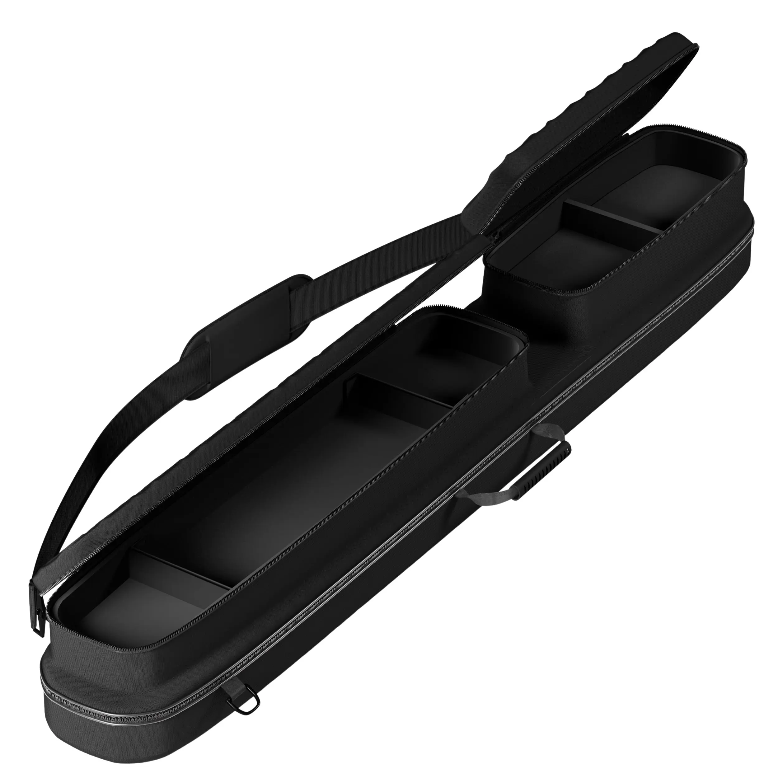 Casemaster Parallax Diamond Billiard Cue Case - Black, Billiard Accessories, Pool Stick Storage Solution