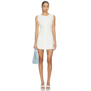 For Love & Lemons Susie Eyelet Mini Dress in White