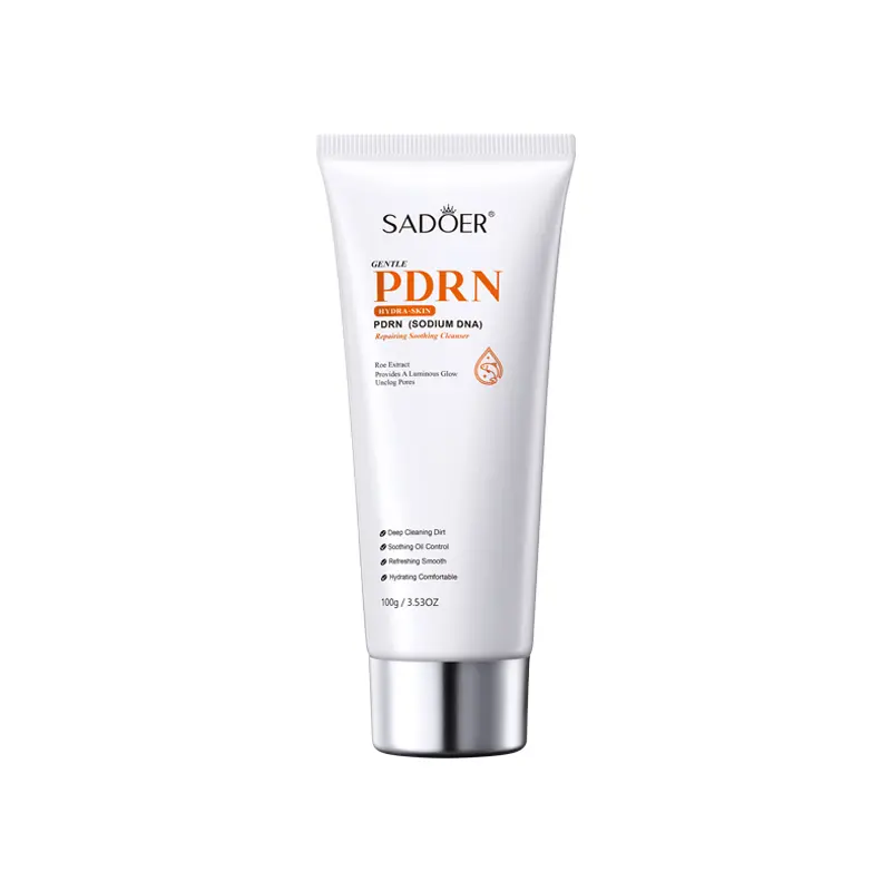 SADOER PDRN Gentle Foam Facial Cleanser, Sensitive Skin Soothing Repair & Pore Cleansing Solution
