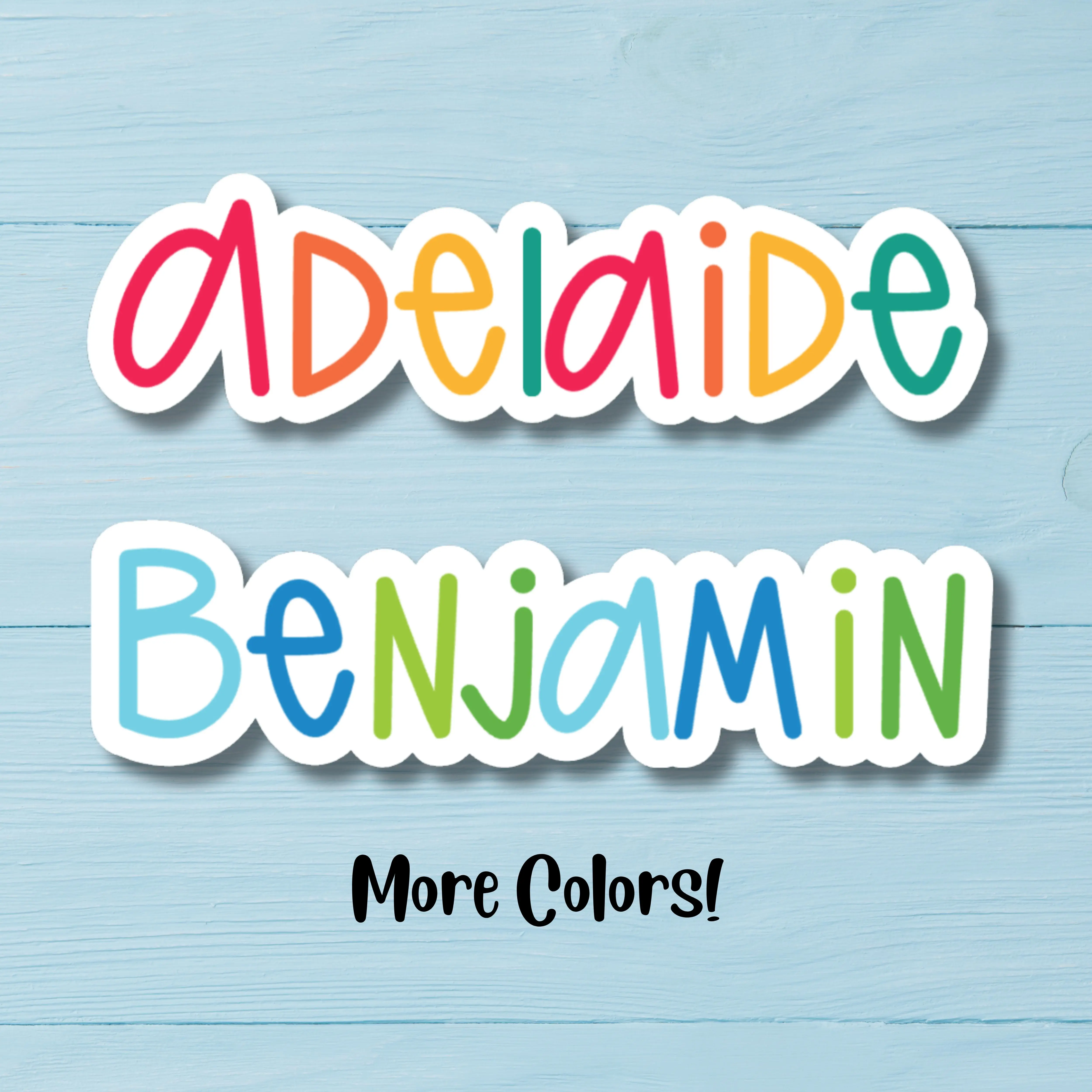 Custom Name Stickers - Unique Design for Personalization, Ideal for Home Decor and Gifts