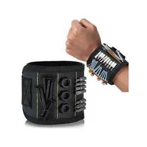 Magnetic Wristband Tool Holder – Strong Magnet Wrist Strap for Screws, Nails & Drill Bits, Hands-Free DIY Gift for Men, Women & Dad