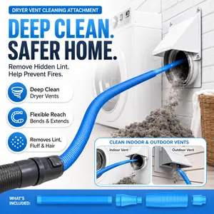 Thoughtful Practical Gift for Everyone! Universal Vacuum Cleaner Hose Attachment, Fast & Effortless Lint Remover Tool, Efficiently Picks Up Fluff and Debris, Compatible with Most Standard Vacuum Models