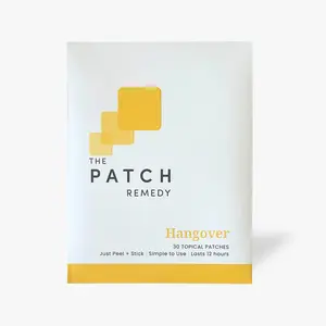 The Patch Remedy Hangover | 30 Patches for Recovery, Headache Relief & Fatigue | Glutathione, Milk Thistle & Ginger