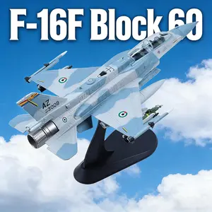 1/72 Scale F-16F Block 60 Fighter Model United Arab Emirates Painting Pre-Built Jet Fighter Aircraft Model Alloy Metal Diecast Plane with Display Stand Collection Gift for Adult