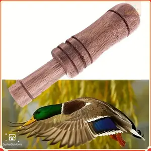 Professional-Grade Handmade Wooden Duck & Goose Call - Lifelike Hunting Whistle for Outdoor Enthusiasts