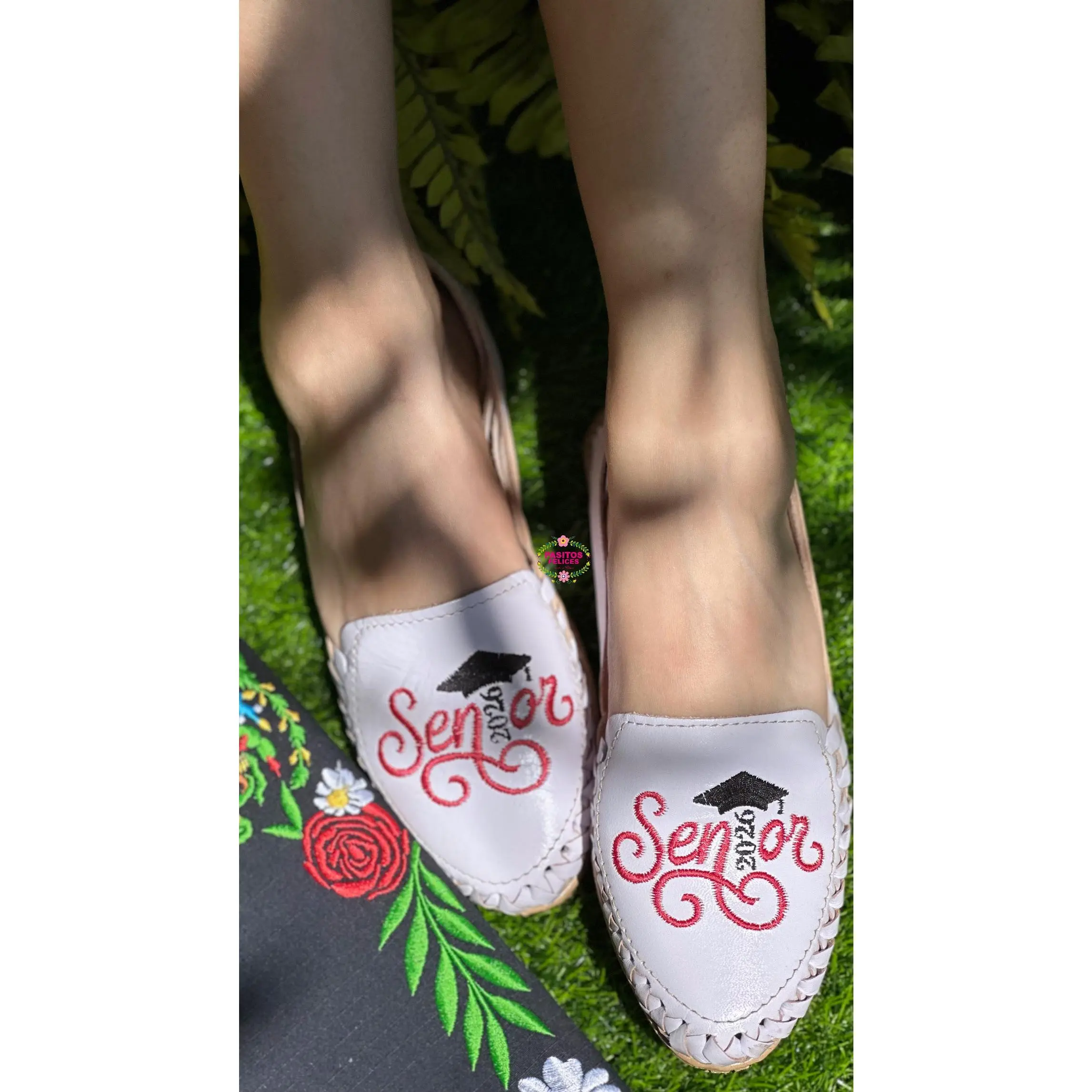 2026 Red Senior - Embroidered Flats