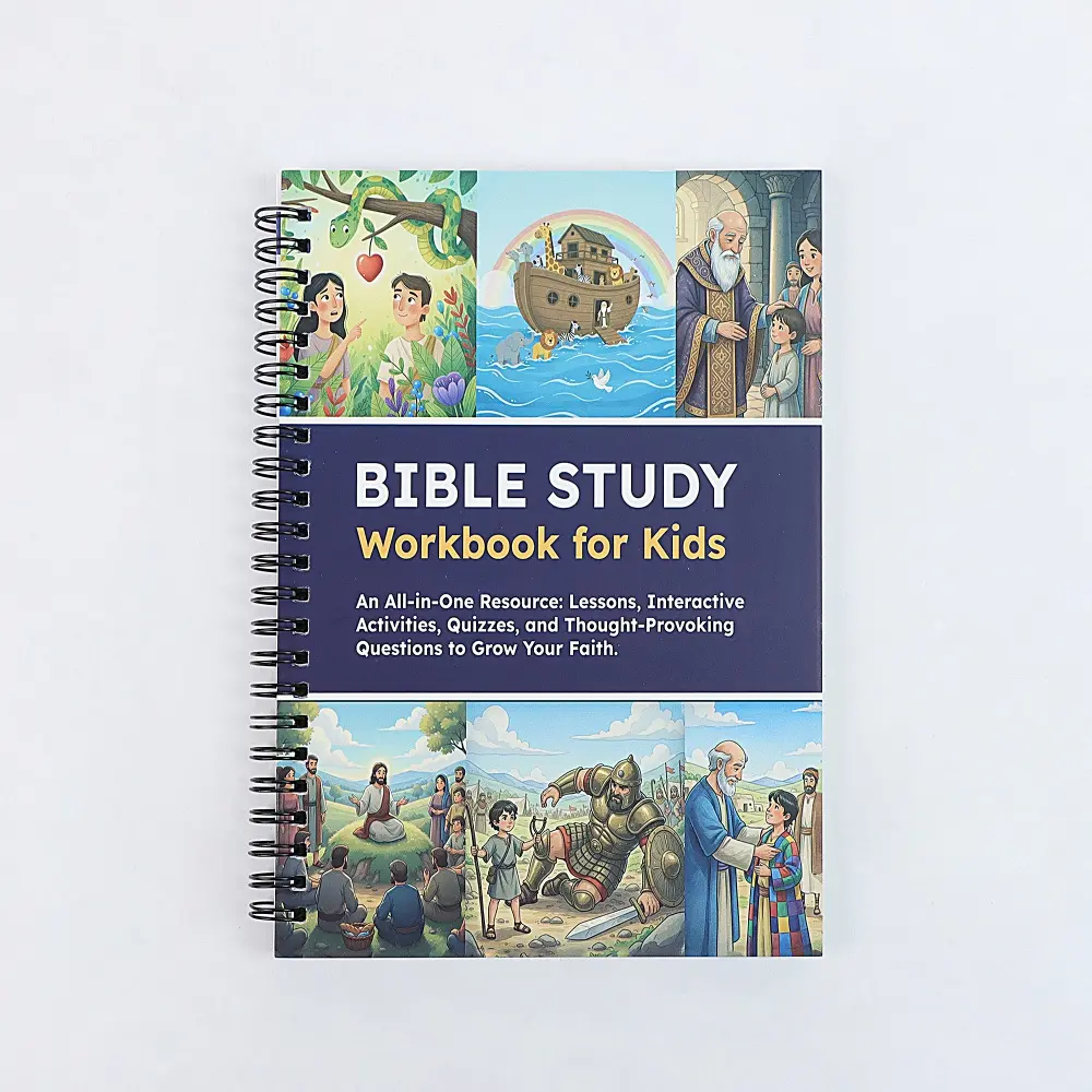 Bible Study Workbook for Kids: Interactive Lessons, Activities & Quizzes to Deepen Your Faith (Spiral Bound)