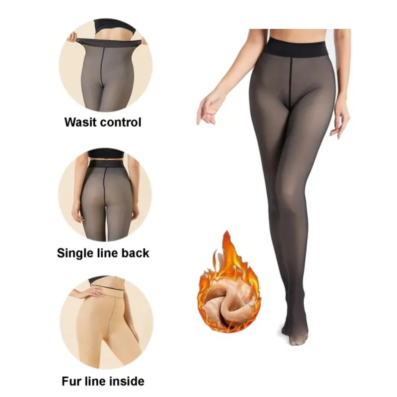 Fleece lined Tights One-Lined Seam