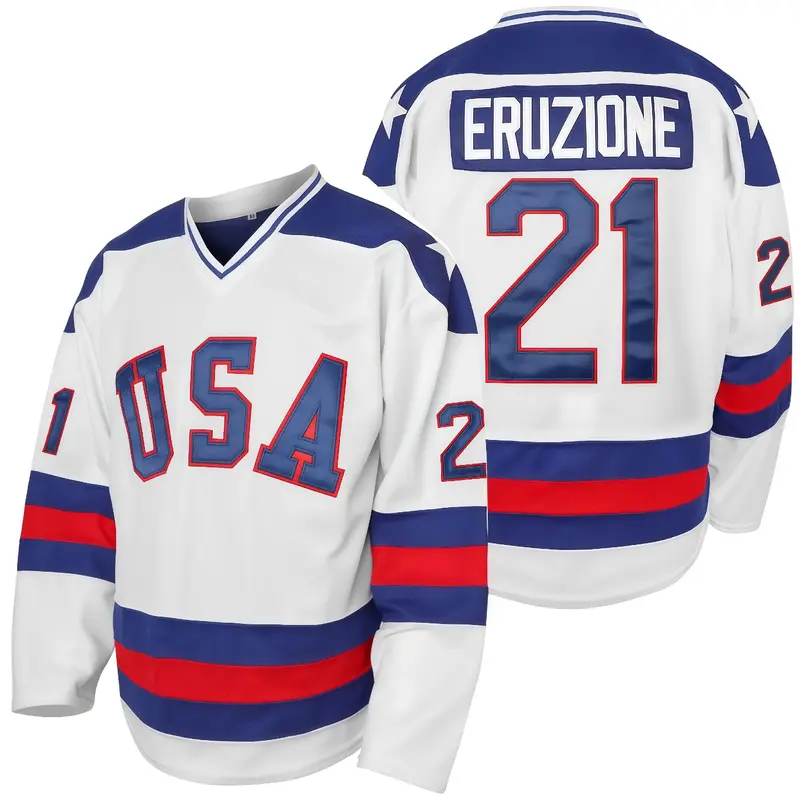 Men's #17 Hockey Jersey Youth Stitched Letters Numbers Retro White Blue Red Mens Boys Sportswear gifts Holiday Athletic Shirts Athleisure Breathable Clothes