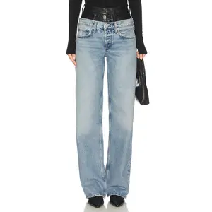 AGOLDE Elson High Rise Loose Jeans in Detox & Outbreak