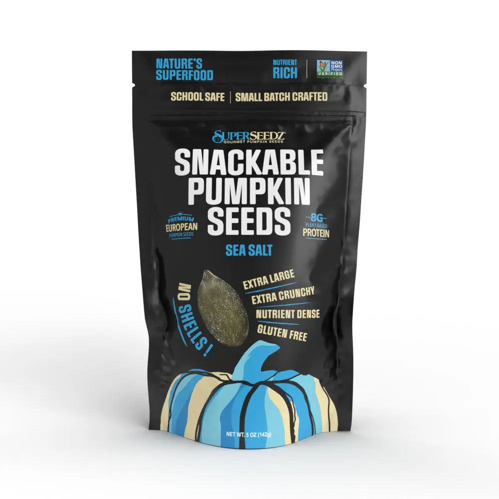 🧂 Classic Sea Salt Gourmet Pumpkin Seeds – Premium European, Hull-Less, Dry Roasted, Low Sodium