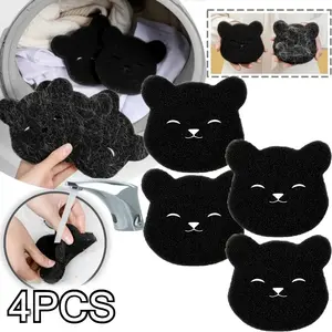 4 pieces of Pet Hair Remover Laundry Ball Dog Cat Hair Catcher Washer Lint Fur Remover Reusable Clothes Cleaning Sponge Wet Dry Dual Purpose 4Pcs 4Pcs