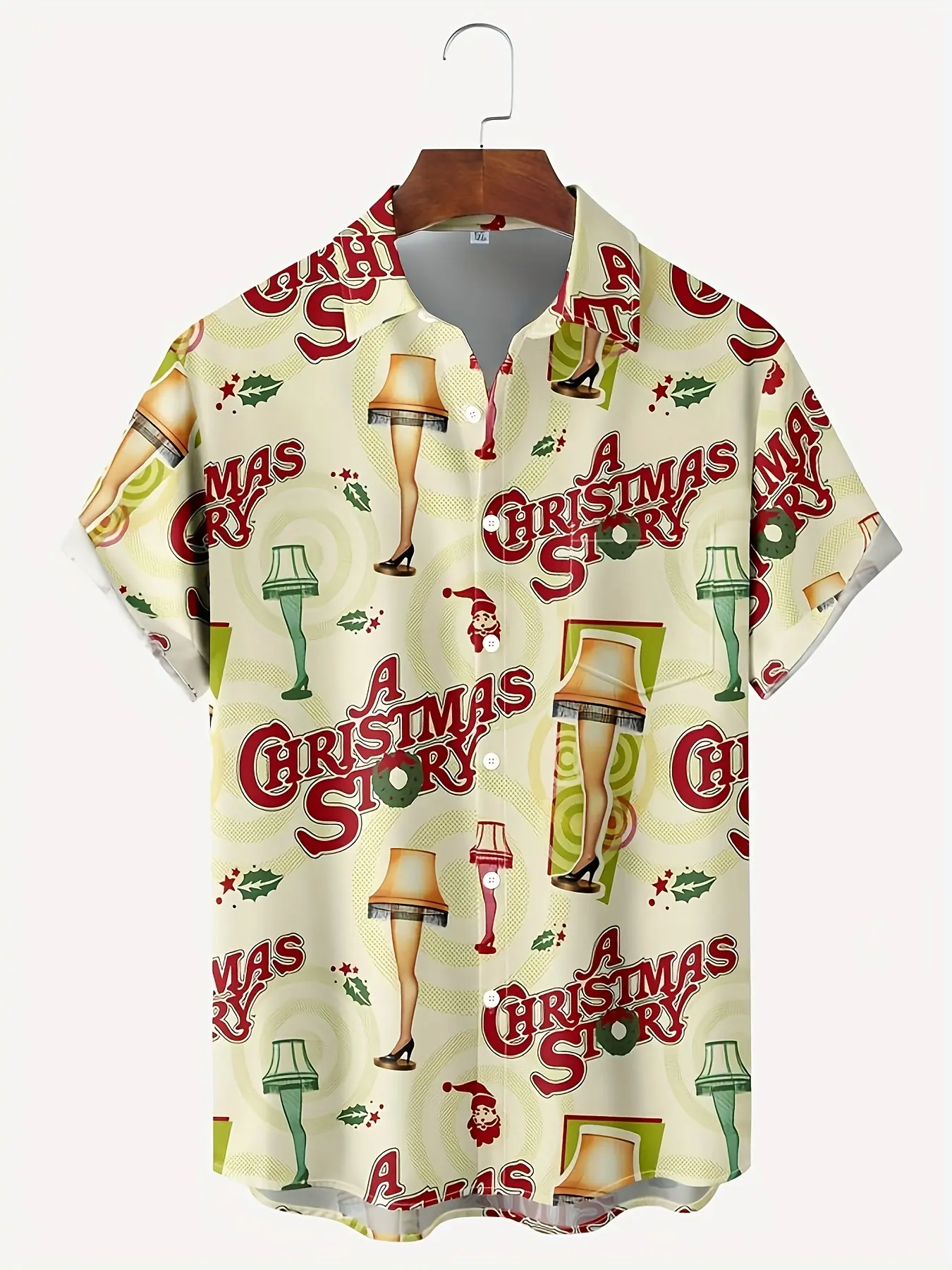Men's short-sleeved shirt with fun patterns and button-down pockets, Casual Printed Graphic Shirt