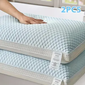 [Soft Massage Neck Pillow] 2pcs Soft Massage Neck Pillows - Buy 1 Get 1 Free, Adjustable Ergonomic Orthopedic Contour Support, High Quality Pillow Core, Removable Cover for Sleeping Comfort