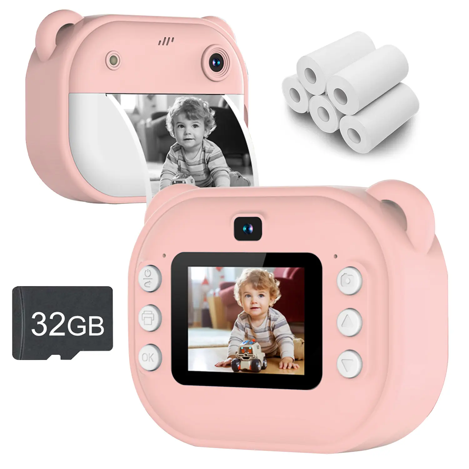 Kids Camera Instant Print, Birthday Gifts Toys for Girls Boys Age