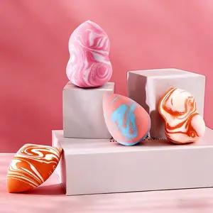 4pcs Super Soft Makeup Sponge, Wet and Dry Use, Non-Latex Sponge Powder Puff, Suitable for Liquid Foundation, Cream, Powder, and Foundation