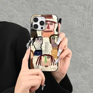 Abstract Graffiti Style Phone Case, Creative Design Cover for iPhone 17plus/16promax/11/12/13/14/15/xsmax/XR/air, Shockproof Full Protection