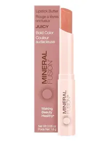 Lipstick Butter - Juicy (Coral Shimmer) - 0.06 Oz (1.8 Grams) Mineral Fusion