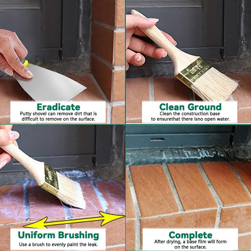 Waterproof Adhesive with Free Brush for Daily Repairs & Damp Areas Invisible Transparent Agent Strong Bond