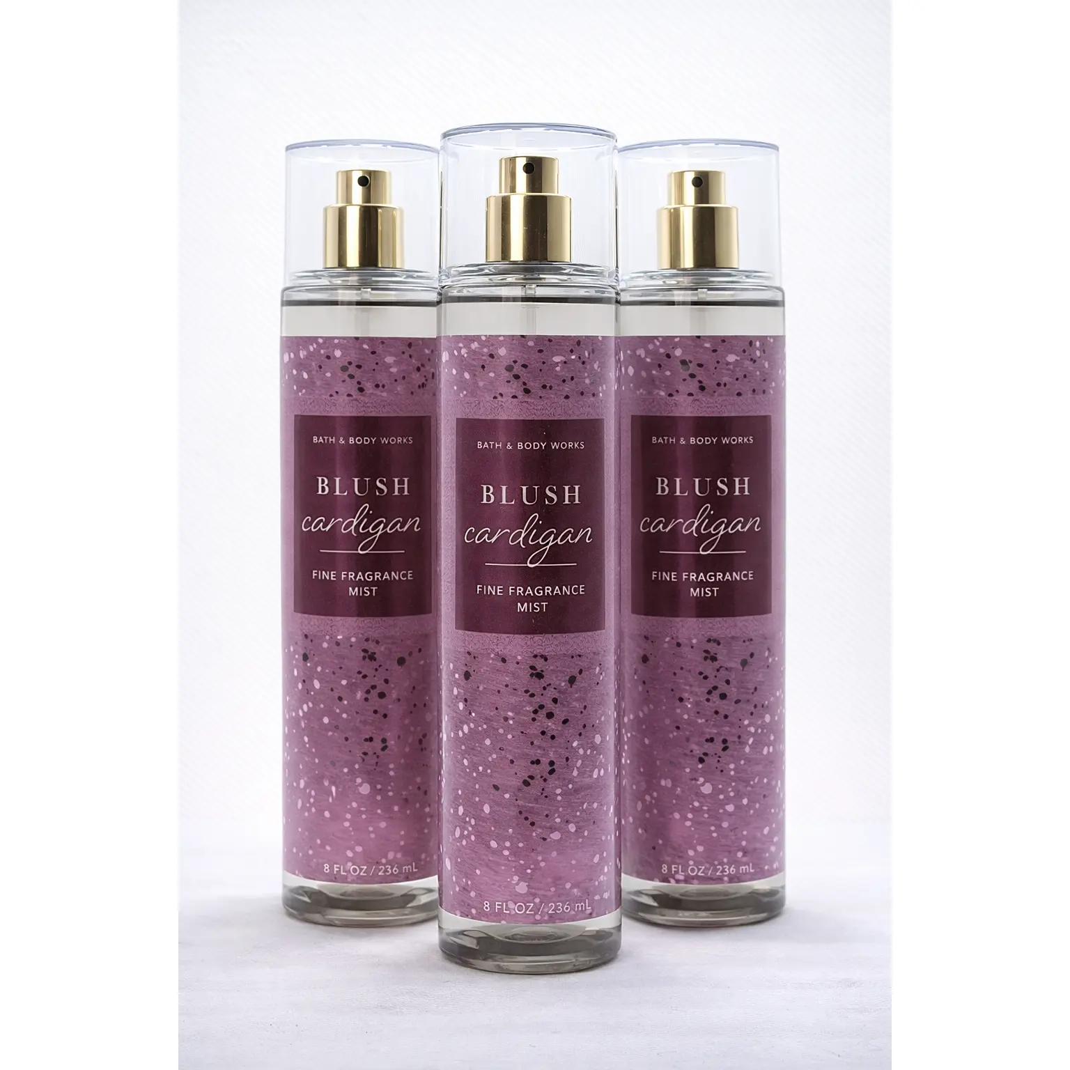 BLUSH CARDIGAN Bath & Body Works Fragrance Mist 3-Pack – 8 oz Each