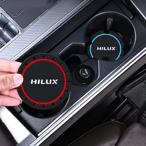 2Pcs Silica GEL Car Cup Holder Anti-Slip Insert Coaster Mat Auto Water Bottle Holder Pads For Toyota Hilux Aygo Camry Corolla C-hr Rav4 Yaris Ractis Auris