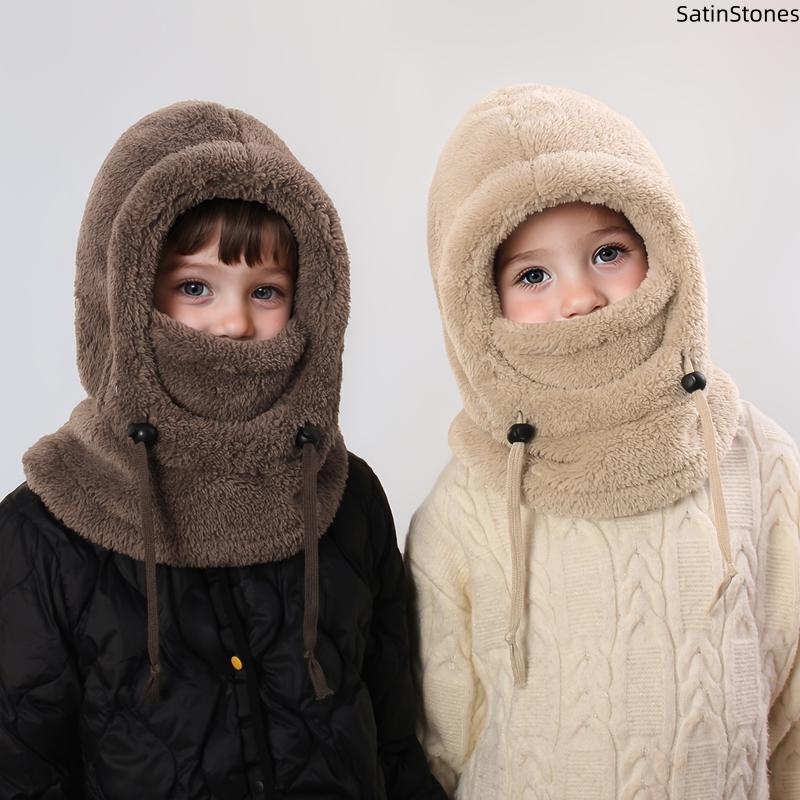 Winter Balaclava & Neck Warmer Hat &ndash; Windproof Thermal Full Face Mask with Detachable Hood Collar. Soft Fleece for Kids Ages 3&ndash;10. Ideal for Skiing. Snow. Outdoor Winter Sports & Daily Wear