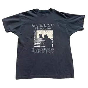 Japanese cat graphic baby tee