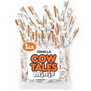 Goetze's Candy Vanilla Cow Tales Minis - 1 Pound Bag (16 Ounces) - Fresh from the Factory