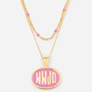 Pink WWJD Necklace Set