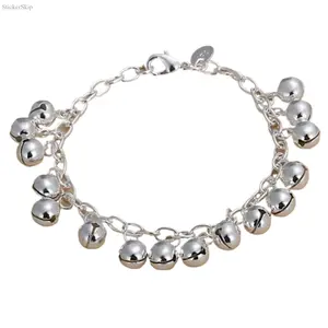 2026 NEW 925 Sterling Silver Bracelet for Women – Dainty Minimalist Pendant Jewelry, Elegant Shiny Adjustable Wrist Accessory for Wedding, Party, Date Night, Daily Wear & Gift