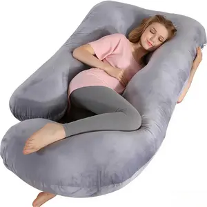 Pregnancy Pillow for Sleeping,Full Body Maternity Pillow with Removable Washable Cover,Support for Back,Hips,Legs,Belly for Pregnant Women