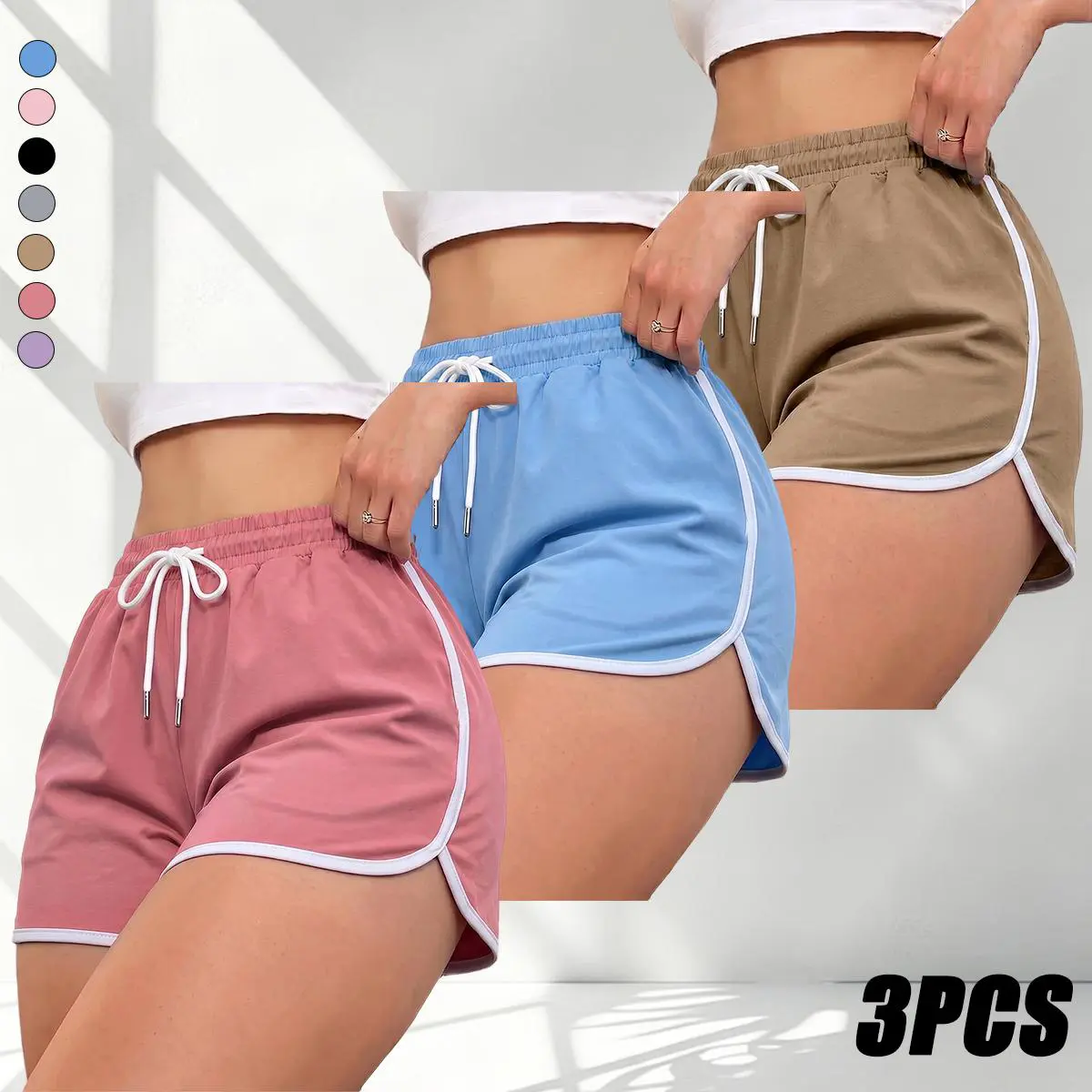 Rose red + blue + khaki