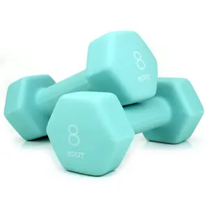 XPRT Fitness Neoprene Dumbbells Anti-Roll Hand Weight, 8 Lb., Pair