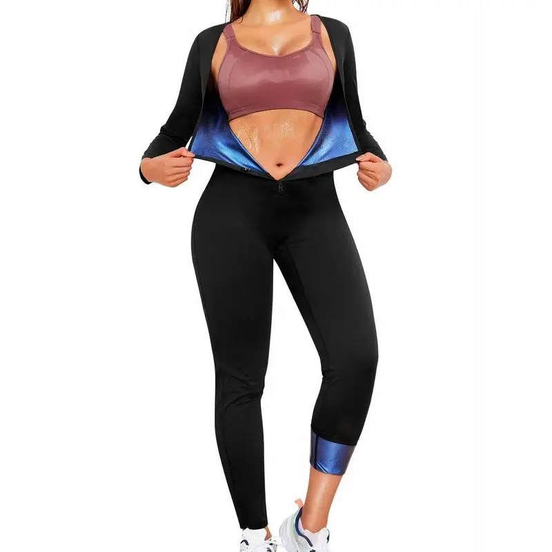 Women's full body sauna suit body shaping jumpsuit, sports corset jumpsuit waist training belly fat exercise sportswear, Tummy Control Jumpsuit