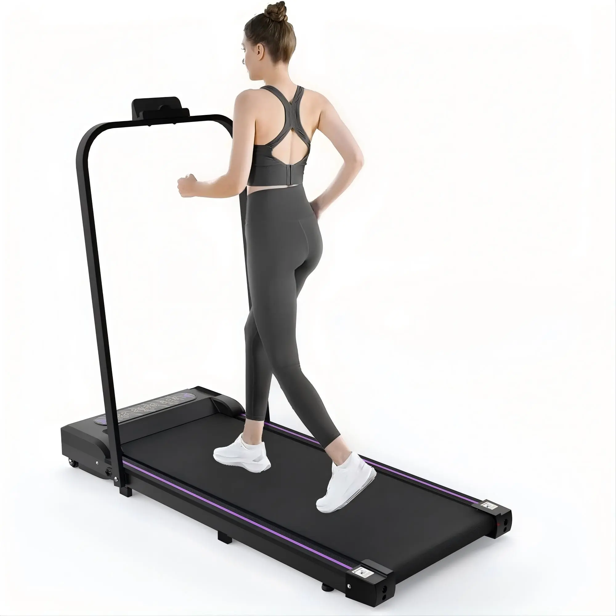 SAYGOGO Under Desk Treadmill with Incline,Foldable Treadmills for Home, Walking Pad with Handle Bar for Walking and Jogging, with Remote Control & LED Display summerwins