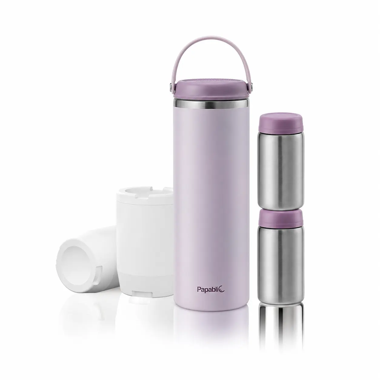 Papablic 20oz Portable Breast Milk Cooler for Outdoor, 360° Total Cooling for 36 Hours, Larger Capacity Travel Breastmilk Chiller with 2pcs Baby Bottles for Breastmilk Storage, Essentials Insulated Flask Leakproof Insulated Tumbler #tiktokshopbacktoschool