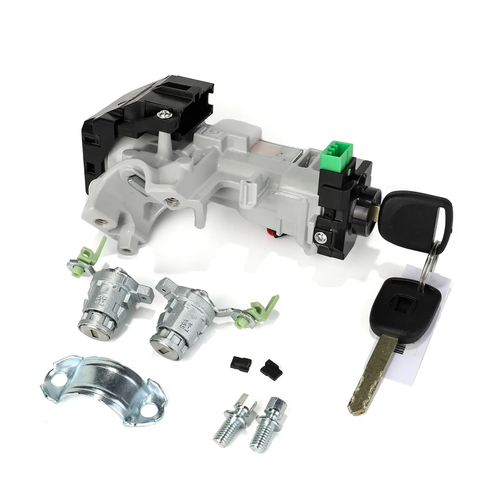 3mirrors Automotive Ignition Switch Assembly & Door Lock Cylinder Key Set - Vehicle Security Lock for 2003-2005 Honda Civic, Accord, CRV - OE# 06350-SAA-G30, 35100-SDA-A71