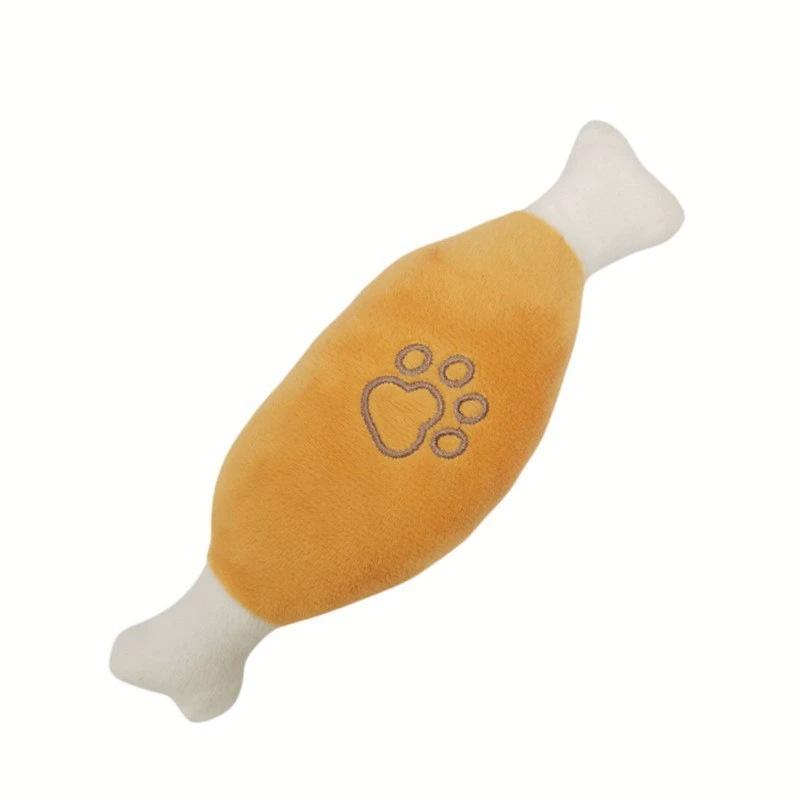Durable Chew Toy – Sounding Chicken Leg Plush Pet Toy for Dogs, Interactive Training Pet Supplies