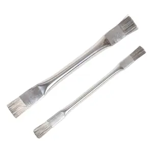 2Pcs Dense Steel Bristles Gaps Cleaners For Stubborn Grout Debris Removal
